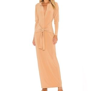 Norma Kamali - Ty Front NK Midcalf Shirt Dress
